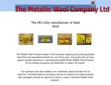 Tablet Screenshot of metallic-wool.co.uk
